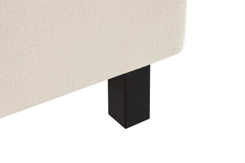 Princess Komplett Sängpaket – Kontinentalsäng 160x200 cm i Tyg med Sänggavel + Bäddmadrass med Fasthetsgrad Medium - Beige - Möbler - Säng - Komplett sängpaket