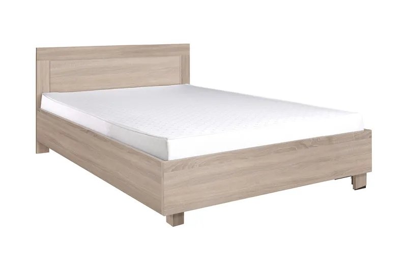 Cezar Säng & madrass 206x166x83 cm  Beige/Vit - Beige/Vit - Möbler - Säng - Komplett sängpaket
