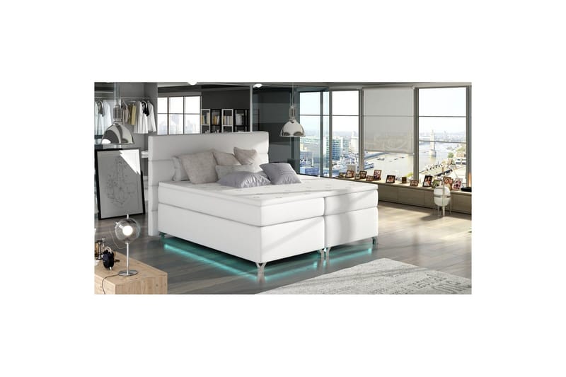 Resårbotten Eltap Amadeo med LED - Soft 17, Vit, 160x200 cm - Möbler - Säng - Kontinentalsäng