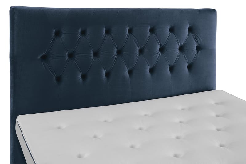 Royal Velvet Komplett Sängpaket 180x200 cm - Mörkblå med Höga Guldben - Möbler - Säng - Komplett sängpaket