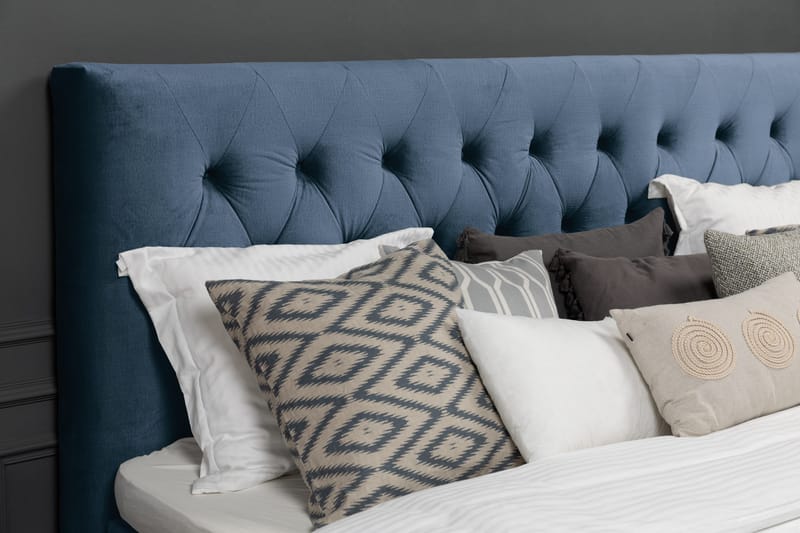 Royal Velvet Kontinentalsäng 160x200 cm - Mörkblå - Möbler - Säng - Komplett sängpaket
