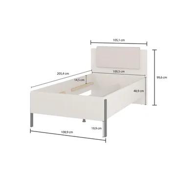 Säng Jukon S - 100 cm - Möbler - Säng - Sängram & sängstomme
