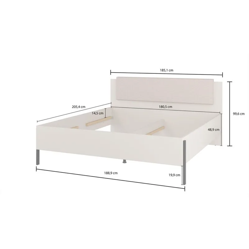 Säng Jukon S - 180 cm - Möbler - Säng - Sängram & sängstomme
