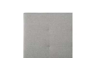 Säng med förvaring Lorient - Grå/Polyester, 180x200 cm - Möbler - Säng - Sängram & sängstomme