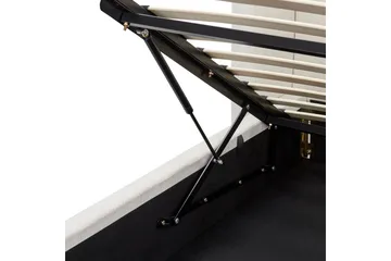 Säng med förvaring Monestier - Vit, 180x200 cm - Möbler - Säng - Sängram & sängstomme