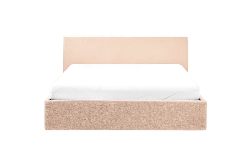Säng med förvaring Orbey - Beige, 140x200 cm - Möbler - Säng - Sängram & sängstomme