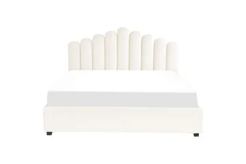 Säng med förvaring Vincennes - Vit, Svart, 180x200 cm - Möbler - Säng - Sängram & sängstomme