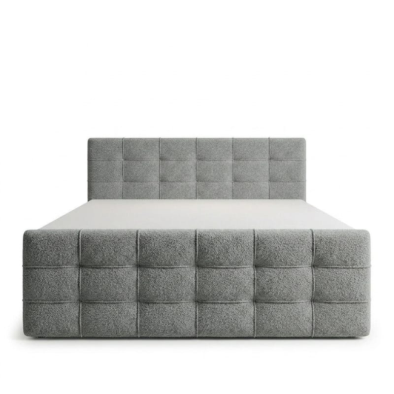 Sängpaket Kontinentalsäng Elvros 180x200 cm med Lyftförvaring - Grå / betonggrå - Möbler - Säng - Kontinentalsäng