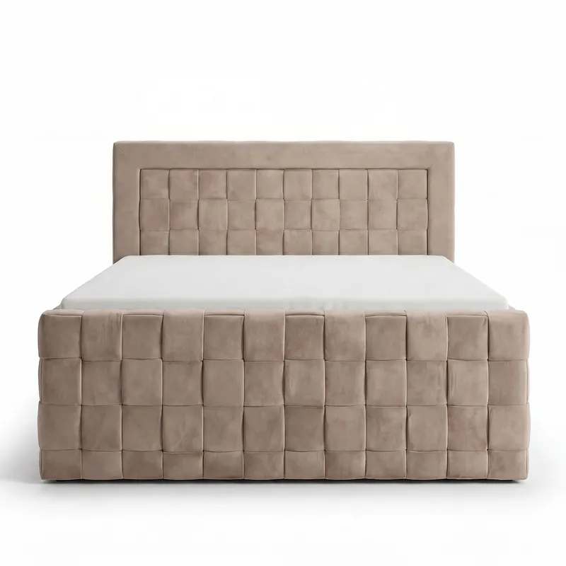 Sängpaket Kontinentalsäng Ryven 140x200 cm med Lyftförvaring - varm beige/latte - Möbler - Säng - Kontinentalsäng