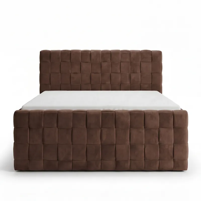 Sängpaket Kontinentalsäng Tyrosen 140x200 cm med Lådförvaring - chokladbrun - Möbler - Säng - Kontinentalsäng