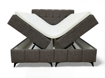 Sängpaket Kontinentalsäng Vyrosen 180x200 cm med Lyftförvaring - grå - Möbler - Säng - Kontinentalsäng