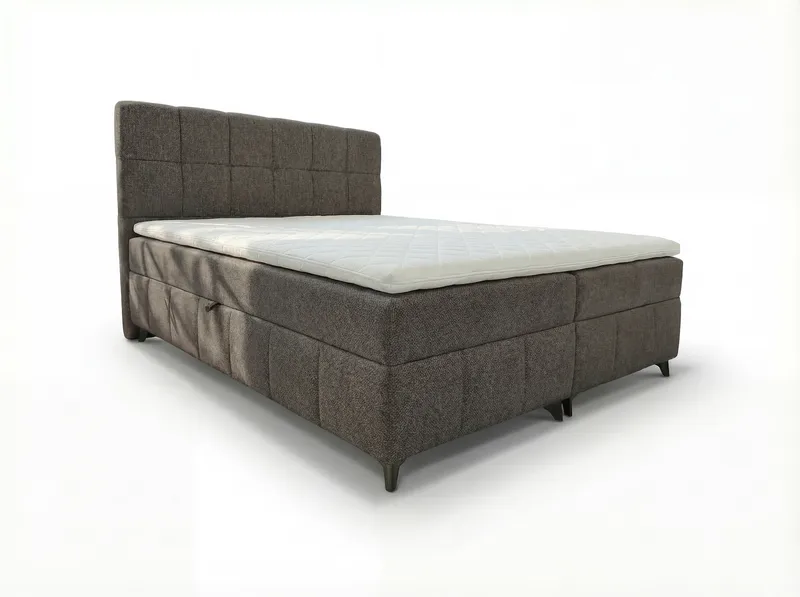 Sängpaket Kontinentalsäng Vyrosen 180x200 cm med Lyftförvaring, grå