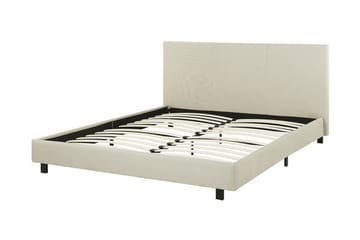Albi Dubbelsäng 160x200 cm i Tyg med Sänggavel - Beige - Möbler - Säng - Sängram & sängstomme