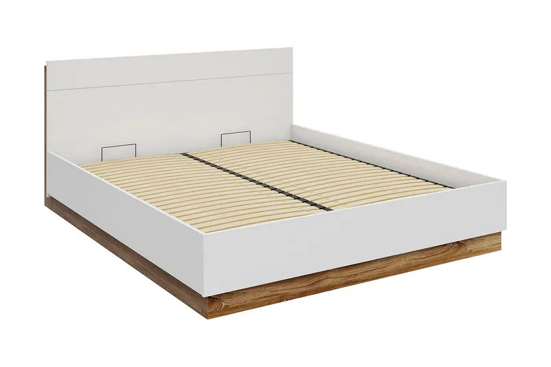Dentro Sängram 218x187x88 cm, Beige/Vit