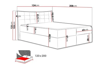 Hayton Sängram 120x200 cm - Möbler - Säng - Sängram & sängstomme