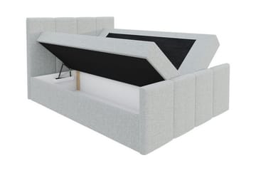 Ripon Komplett Sängpaket 120x200 cm i Tyg med Sänggavel + Bäddmadrass med Fasthetsgrad Medium - Rosa - Möbler - Säng - Sängram & sängstomme
