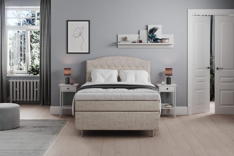Belda Sänggavel 120 cm Svängd - Beige - Möbler - Säng - Sängtillbehör & sänggavel - Sänggavlar & huvudgavlar