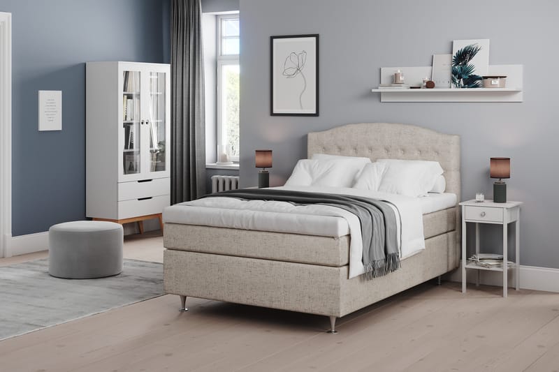 Belda Sänggavel 140 cm Svängd - Beige - Möbler - Säng - Sängtillbehör & sänggavel - Sänggavlar & huvudgavlar