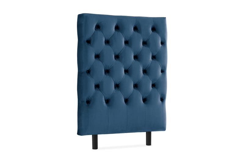 Ella Sänggavel 90 cm Djuphäftad - Blå/Sammet - Möbler - Säng - Sängtillbehör & sänggavel - Sänggavlar & huvudgavlar