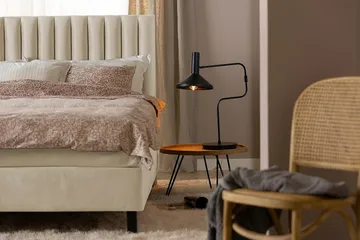 Rakel Sänggavel 180cm - Beige/Sammet - Möbler - Säng - Sängtillbehör & sänggavel - Sänggavlar & huvudgavlar