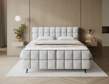 Sabeno Sängpaket Bubblig Kontinentalsäng med förvaring 140x200 cm - Tonall 03 - Möbler - Säng - Kontinentalsäng
