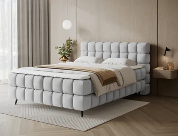 Sabeno Sängpaket Bubblig Kontinentalsäng med förvaring 140x200 cm - Tonall 03 - Möbler - Säng - Kontinentalsäng