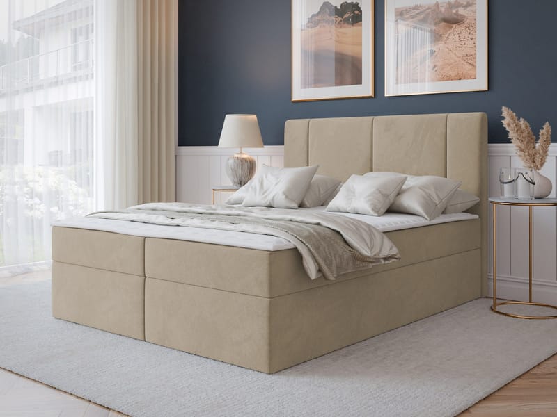 Salricus Sängpaket Kontinentalsäng 160x200 cm med Förvaring - Möbler - Säng - Kontinentalsäng