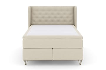 Select No 4 Komplett Sängpaket 160x200 Medium - Beige/Metall V-form - Möbler - Säng - Komplett sängpaket