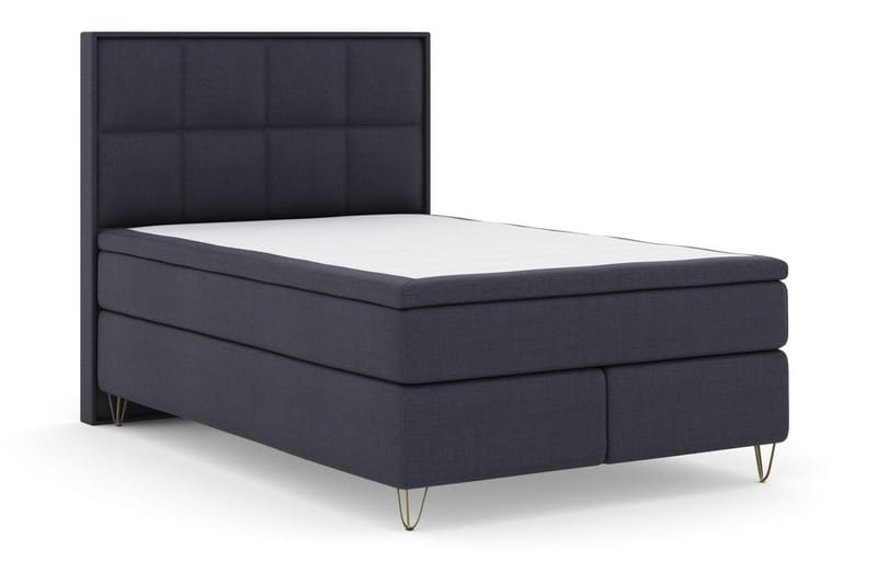Select No 4 Komplett Sängpaket 160x200 Medium - Blå/Metall V-form - Möbler - Säng - Komplett sängpaket