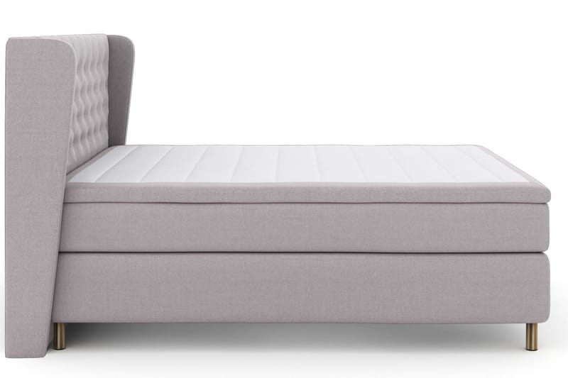 Select No 4 Komplett Sängpaket 160x200 Medium - Ljusgrå/Koppar - Möbler - Säng - Komplett sängpaket