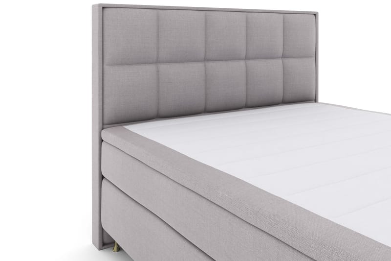 Select No 4 Komplett Sängpaket 180x200 Fast - Ljusgrå/Guld - Möbler - Säng - Komplett sängpaket