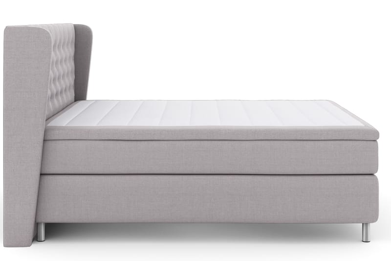 Select No 4 Komplett Sängpaket 180x200 Fast - Ljusgrå/Metall - Möbler - Säng - Komplett sängpaket