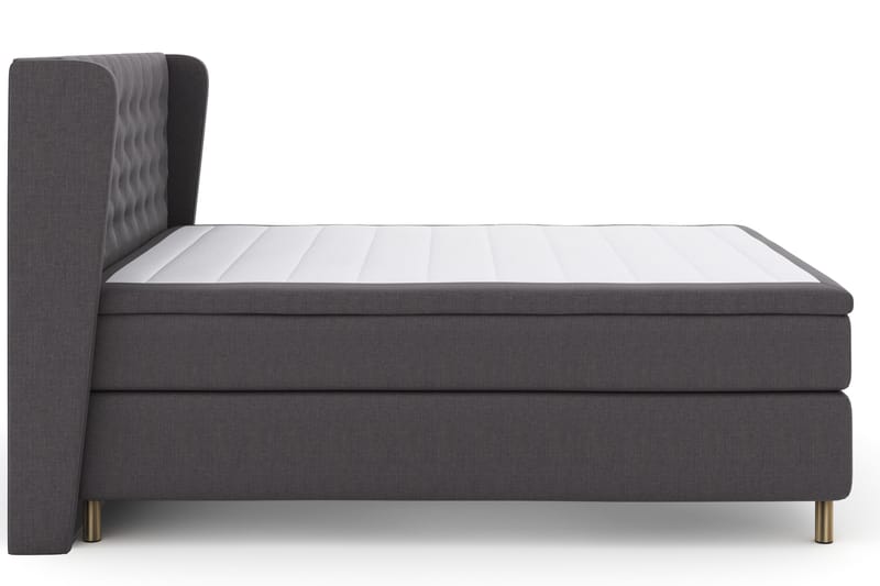 Select No 4 Komplett Sängpaket 180x200 Fast - Mörkgrå/Koppar - Möbler - Säng - Komplett sängpaket