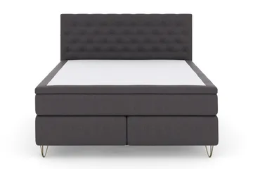 Select No 4 Komplett S ängpaket 180x200 Fast - Mörkgrå/Metall V-form - Möbler - Säng - Komplett sängpaket