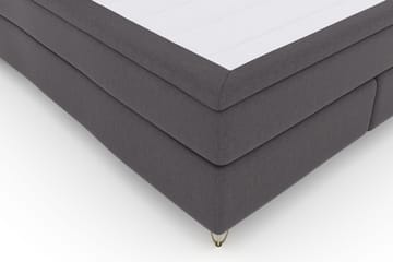 Select No 4 Komplett Sängpaket 180x200 Fast - Mörkgrå/Metall V-form - Möbler - Säng - Komplett sängpaket