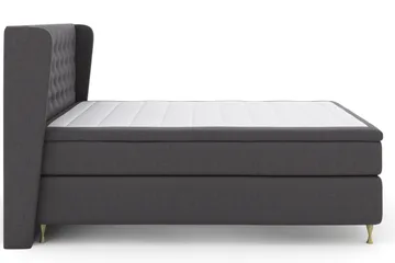 Select No 4 Komplett Sängpaket 180x200 Fast/Medium - Mörkgrå/Guld - Möbler - Säng - Komplett sängpaket