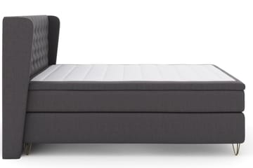 Select No 4 Komplett Sängpaket 180x200 Fast/Medium - Mörkgrå/Metall V-form - Möbler - Säng - Komplett sängpaket