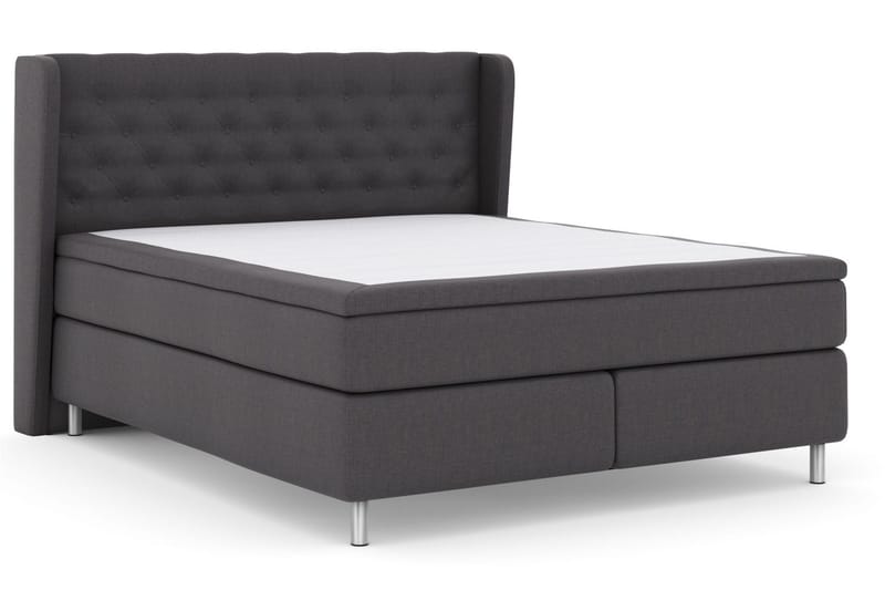 Select No 4 Komplett Sängpaket 180x200 Fast/Medium - Mörkgrå/Metall - Möbler - Säng - Komplett sängpaket