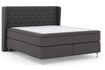 Select No 4 Komplett Sängpaket 180x200 Fast/Medium - Mörkgrå/Silver - Möbler - Säng - Komplett sängpaket