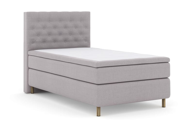 Select No 5 Komplett Sängpaket 120x200 Fast Latex - Ljusgrå/Koppar - Möbler - Säng - Komplett sängpaket