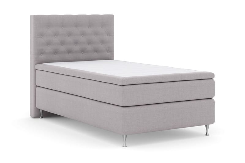 Select No 5 Komplett Sängpaket 120x200 Fast Latex - Ljusgrå/Silver - Möbler - Säng - Komplett sängpaket