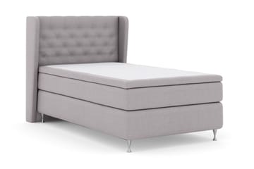 Select No 5 Komplett Sängpaket 120x200 Fast Latex - Ljusgrå/Silver - Möbler - Säng - Komplett sängpaket