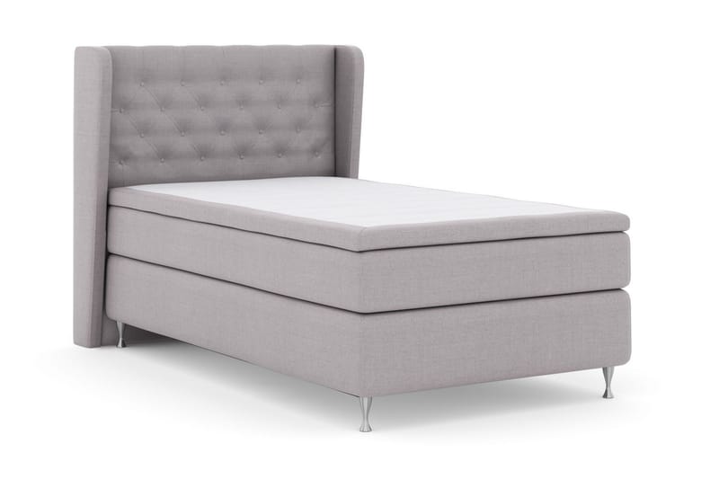 Select No 5 Komplett Sängpaket 120x200 Fast Latex - Ljusgrå/Silver - Möbler - Säng - Komplett sängpaket