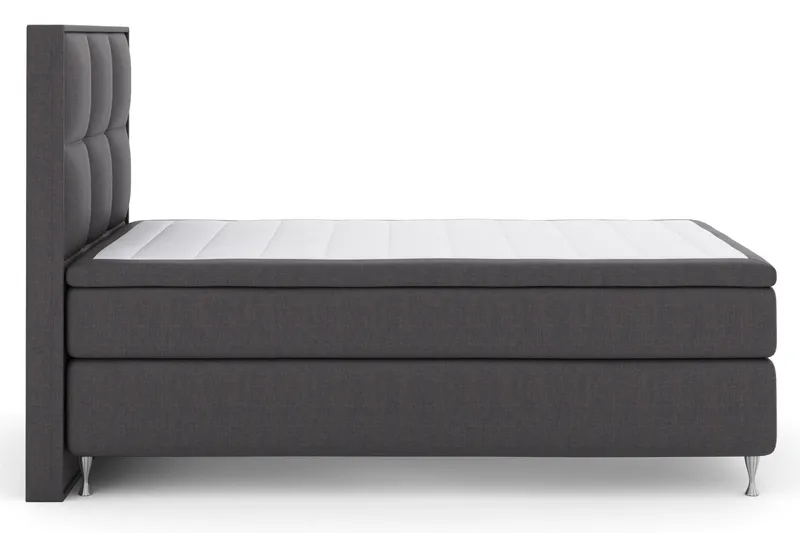 Select No 5 Komplett Sängpaket 120x200 Fast Latex - Mörkgrå/Silver - Möbler - Säng - Komplett sängpaket