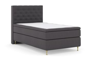 Select No 5 Komplett Sängpaket 120x200 Fast Watergel - Mörkgrå/Guld - Möbler - Säng - Komplett sängpaket