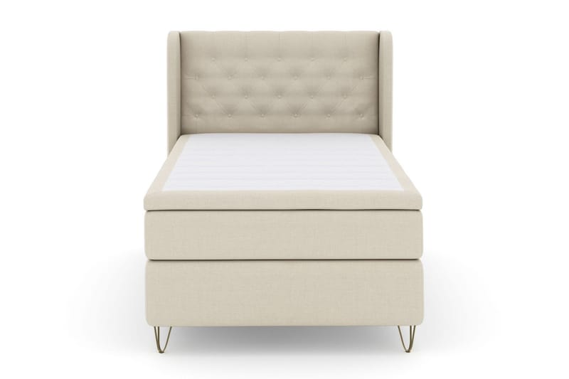 Select No 5 Komplett Sängpaket 120x200 Medium Latex - Beige/Metall V-form - Möbler - Säng - Komplett sängpaket