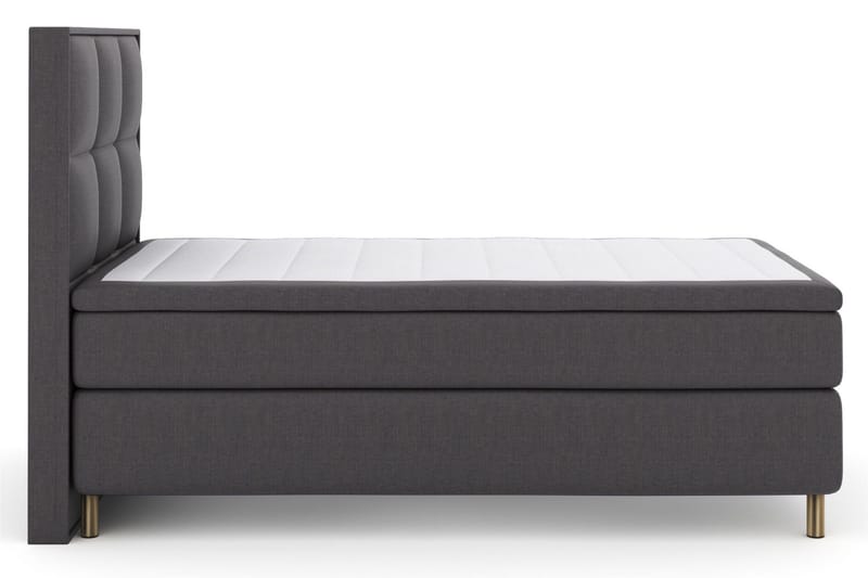 Select No 5 Komplett Sängpaket 120x200 Medium Latex - Mörkgrå/Koppar - Möbler - Säng - Komplett sängpaket