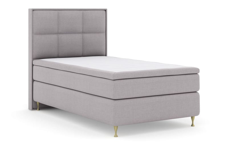 Select No 5 Komplett Sängpaket 120x200 Medium Watergel - Ljusgrå/Guld - Möbler - Säng - Komplett sängpaket