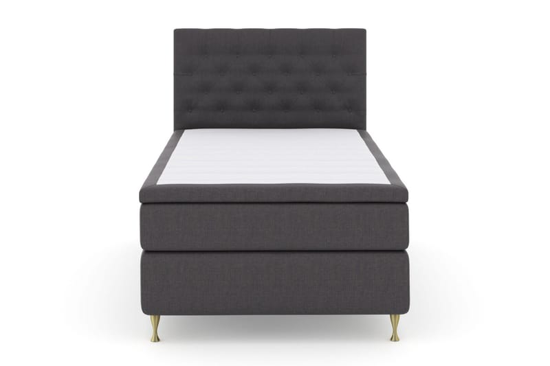 Select No 5 Komplett Sängpaket 120x200 Medium Watergel - Mörkgrå/Guld - Möbler - Säng - Komplett sängpaket