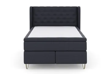Select No 5 Komplett Sängpaket 140x200 Fast Latex - Blå/Metall V-form - Möbler - Säng - Komplett sängpaket